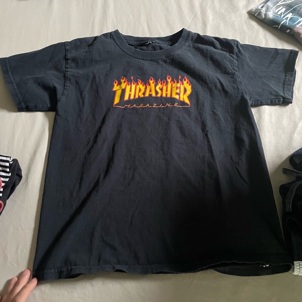 Thrasher Kids Black T-Shirt